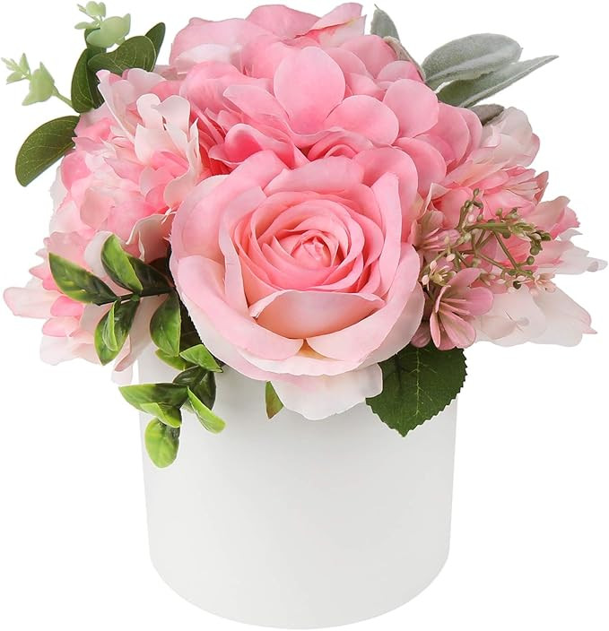 Artificial Flower with Pot Fake Flower in Pot for Decoration Artificial Flower Arrangements in Va... | Amazon (US)
