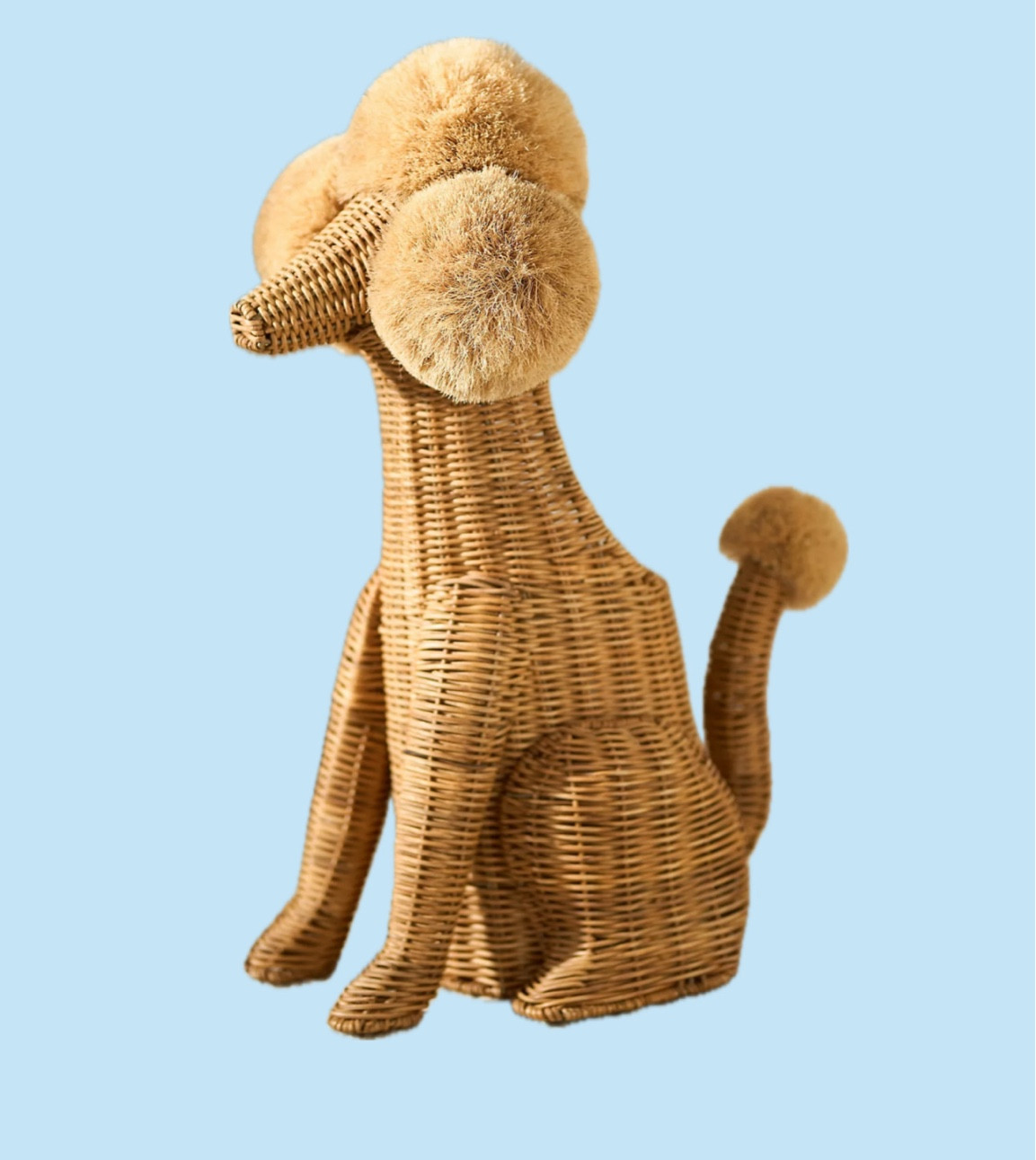 Wicker poodle umbrella holder. Use CODE ANTHRO20 for 20% off! 