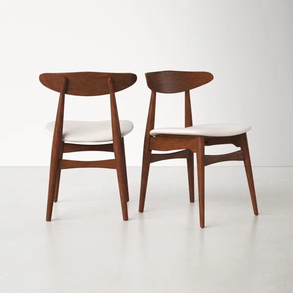 Gallman Fabric Side Chair in Beige (Set of 2) | Wayfair North America