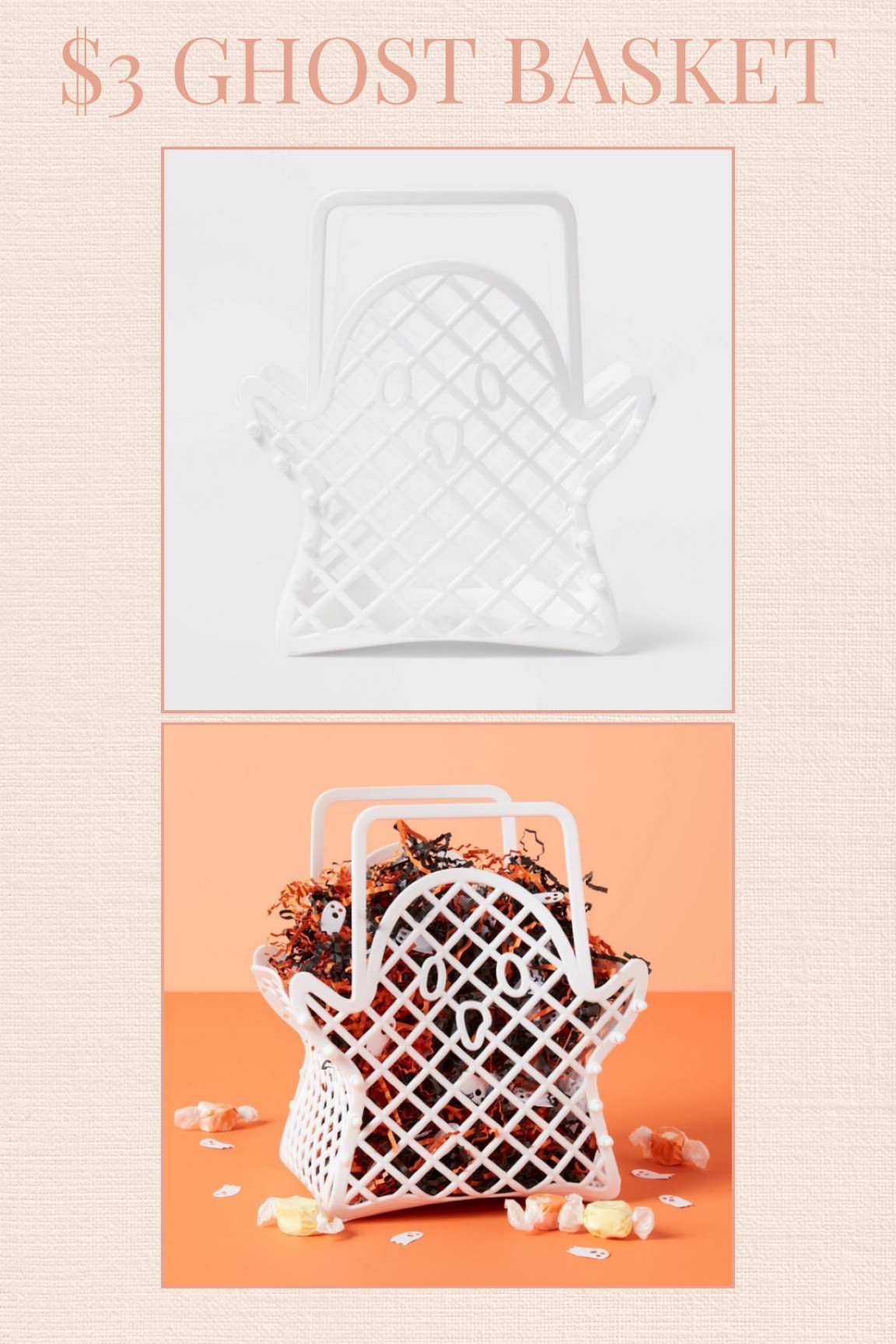 Restocked! $3 ghost baskets restocked at target! These will sell out. The perfect boo basket for kids! 

#LTKFamily #LTKSeasonal #LTKKids