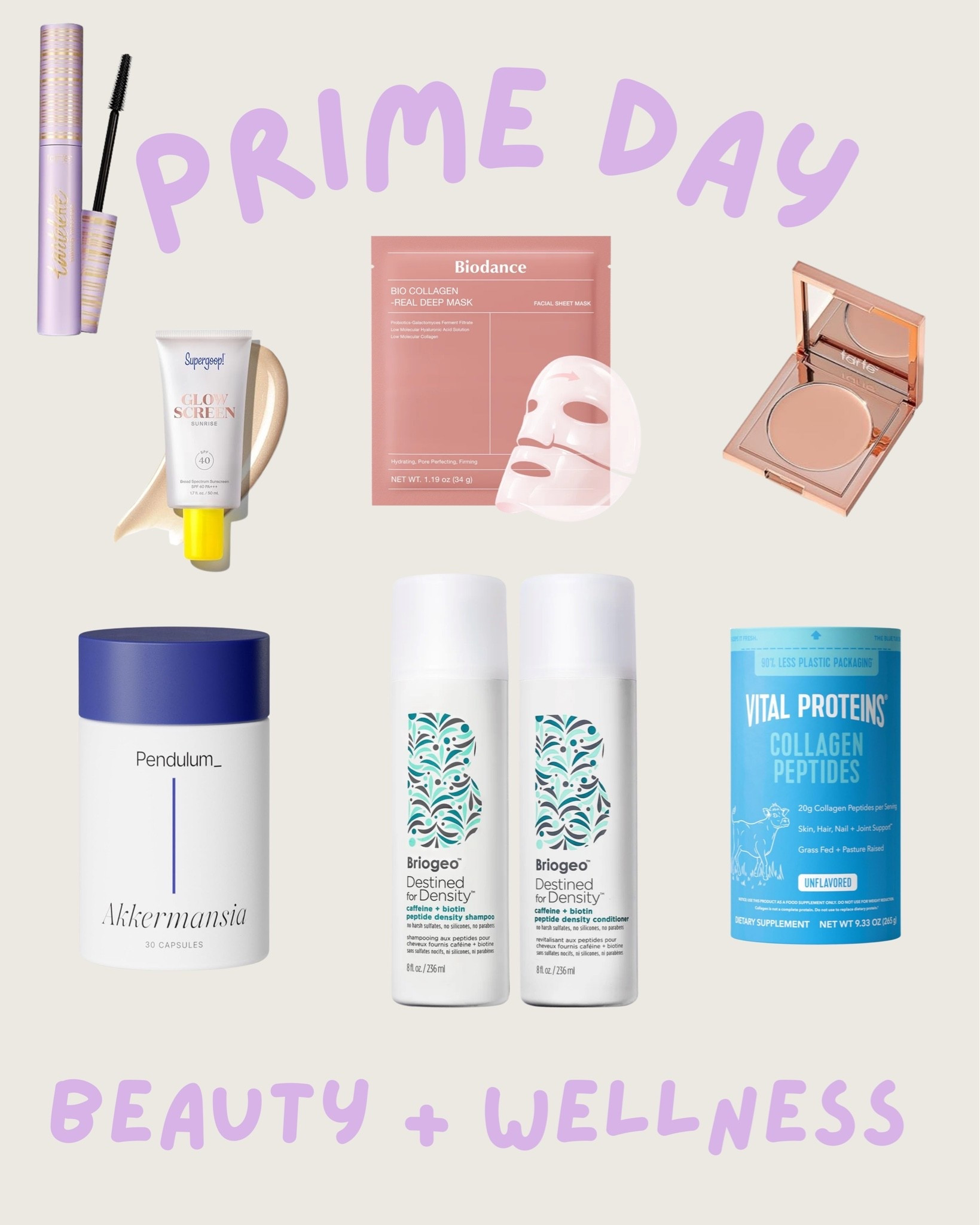 ✨ Amazon Prime Day Beauty + Wellness Restock ✨

Prime Day is my favorite time to restock the everyday beauty + wellness staples I never want to run out of. Think: under-eye brightening, skin barrier masks, and collagen support—the quiet luxury essentials that keep everything feeling fresh, hydrated, and put together.

These are the products I always circle back to during sales.

💄 Tarte Mascara + Under Eye Brightening Favorites
A go-to combo for lifted lashes + instantly more awake under-eyes. Tarte’s formulas are reliable, lightweight, and perfect for everyday wear when you want polished but not heavy makeup.

💙 Biodance Bio-Collagen Real Deep Mask
A K-beauty favorite for a reason—this is all about deep hydration, plumping, and that “glass skin” glow after a long week or travel day. A true reset mask for skin barrier support.

🤍 Vital Proteins Collagen Peptides
An easy daily add-in for hair, skin, nails, and joint support. I love this as a simple wellness staple that fits into coffee, smoothies, or morning routines without overthinking it.

✨ Prime Day = restock season
I always use this time to grab the things I already know work—less experimenting, more stocking up on what keeps everything feeling consistent and healthy.

#LTKselfcare #LTKBeauty