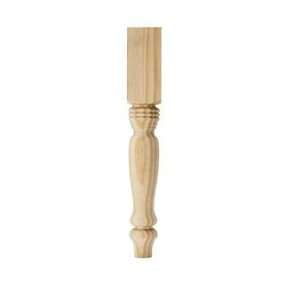 15-1/4 in. Country Pine Table Leg | The Home Depot
