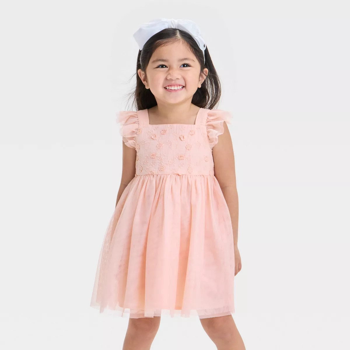 Toddler Girls' Embroidered Tulle Dress - Cat & Jack™ | Target
