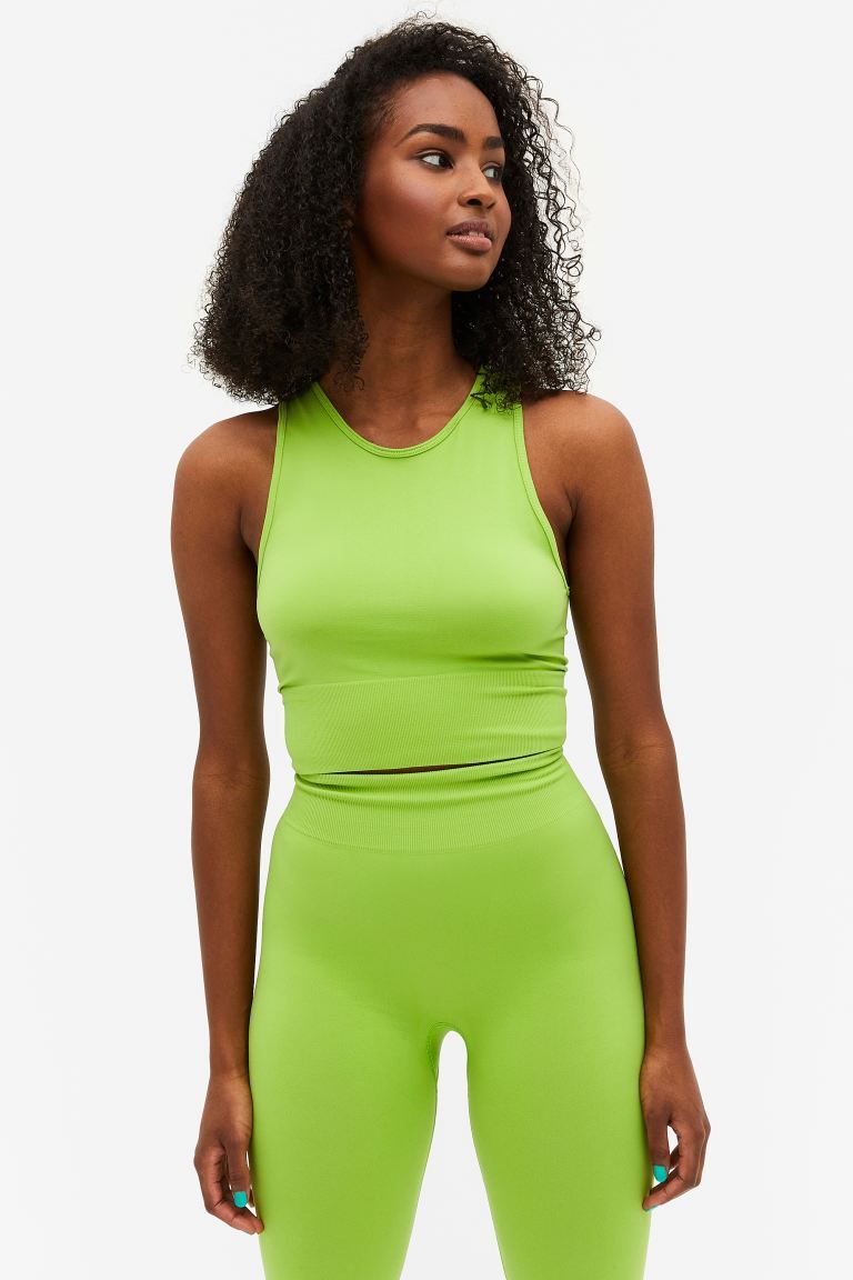 Nahtloses Racerback Crop Top | H&M (DE, AT, CH, DK, NL, NO, FI)