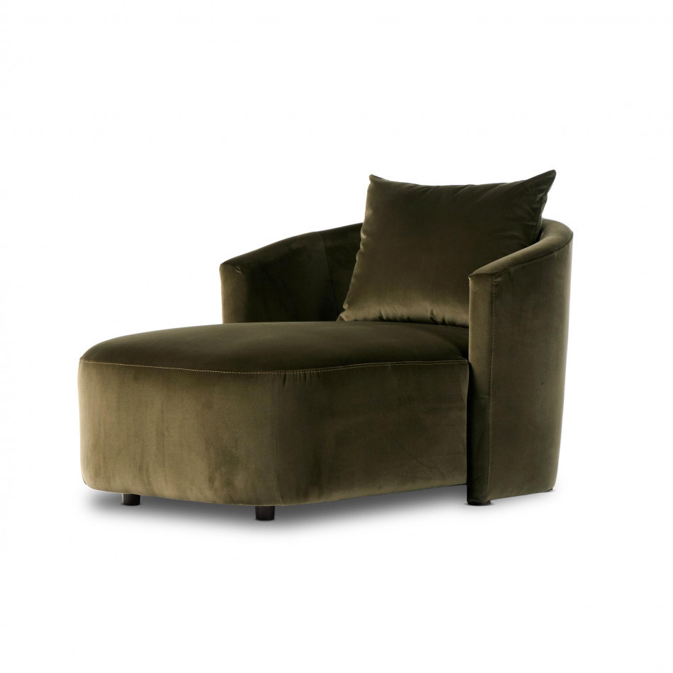 Farrah Chaise Lounge Surrey Olive | Gracious Style