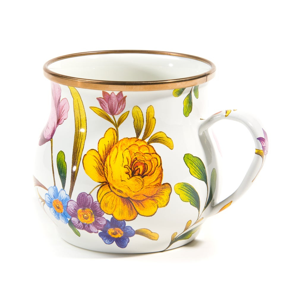 White Flower Market Mug | MacKenzie-Childs