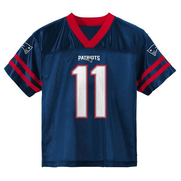 NFL New England Patriots Toddler Boys' Julian Edelman Short Sleeve Jersey | Target