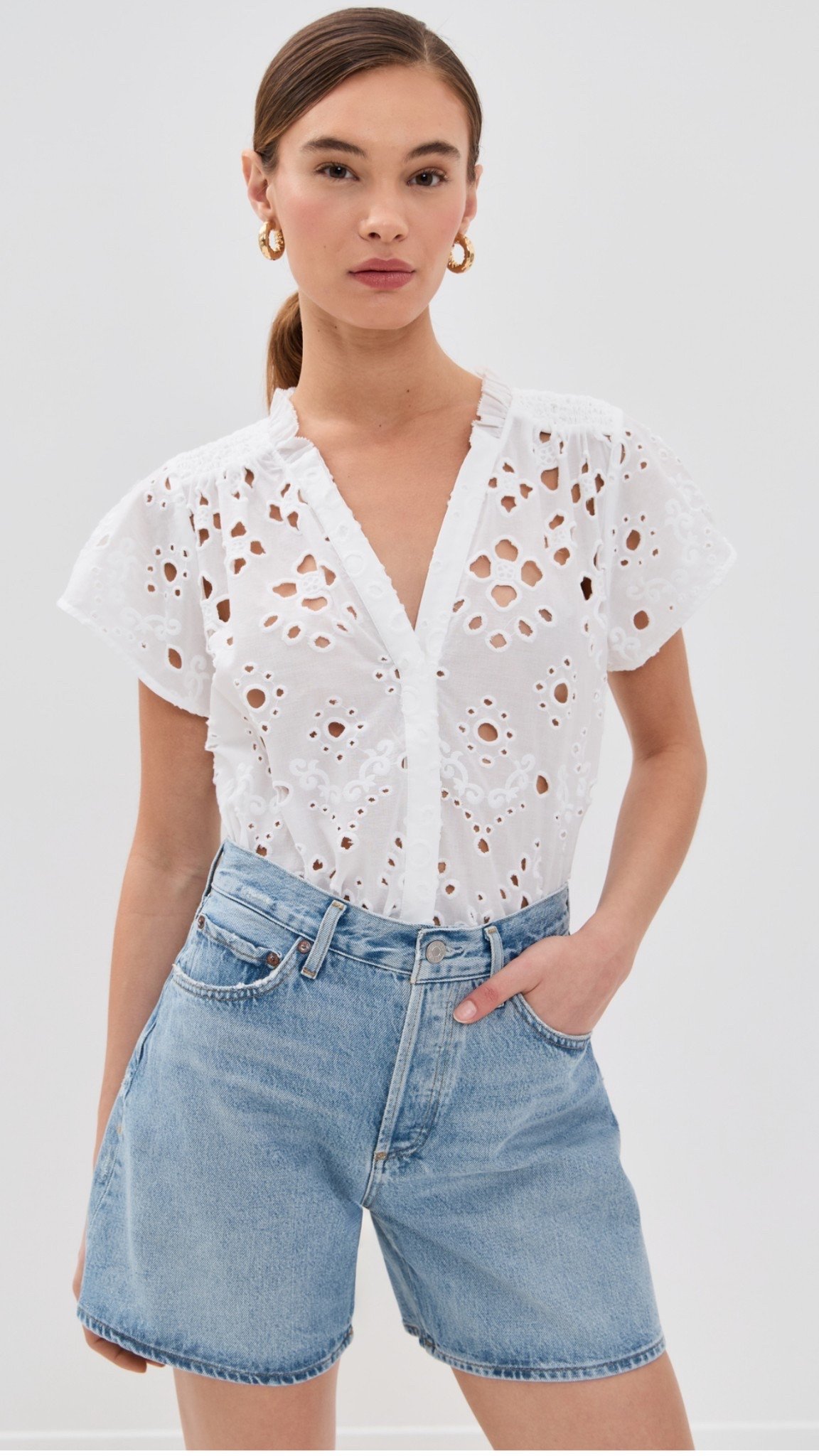 White eyelet top for spring!

#LTKSeasonal #LTKStyleTip