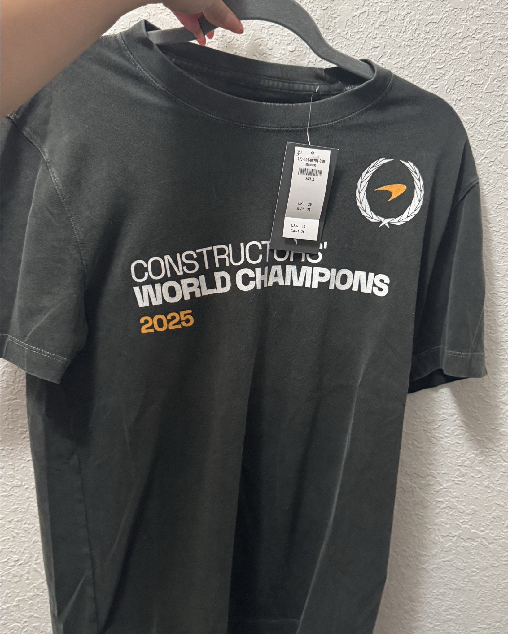  Dear fellow McLaren fans, the 2025 championship shirt is available at Abercrombie  Right now Abercrombie is running a 25% off the whole website, making the championship shirt only $30. On top of that, in app you can get an additional 20% off with the code AF20, which means the shirt would only come down to $24 plus tax. For something I already was going to buy, a good discount is always nice. I can also attest to how soft and comfortable these shirts are, and are great quality where the print is embedded not just ironed on. 

(February 28, 2026)

#LTKgrwm #LTKSpringSale #LTKdayinmylife