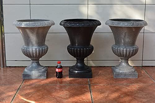 Planter urn Indoor Outdoor 21-inch H 10 lbs Made of Poly Marble. Directly from Canadian Manufacturer | Amazon (US)