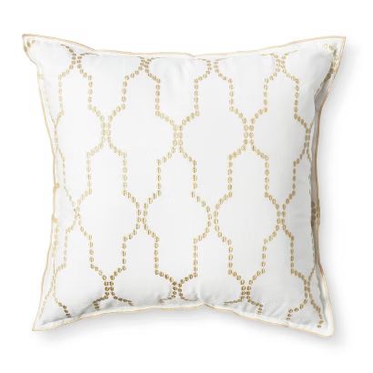 Threshold™ Gold Embroidered Pillow - 18" | Target