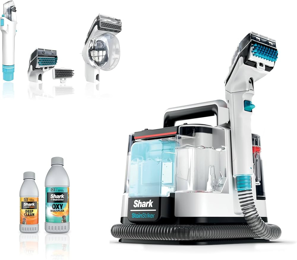 Shark PX201 StainStriker Portable Carpet & Upholstery Cleaner, Spot, Stain, & Odor Eliminator, 3 ... | Amazon (US)