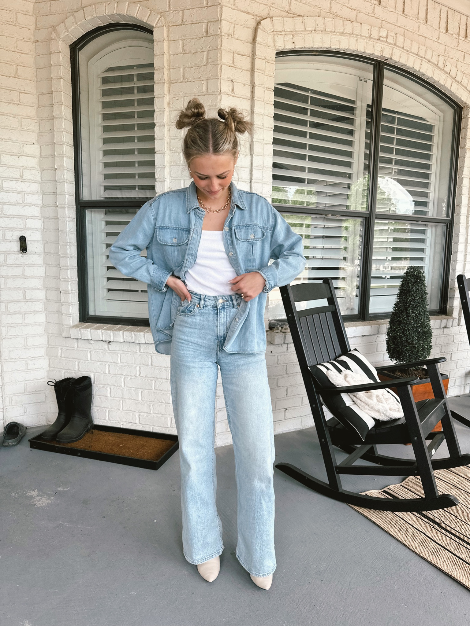 Denim on denim

#LTKSpringSale #LTKfindsunder50 #LTKSeasonal