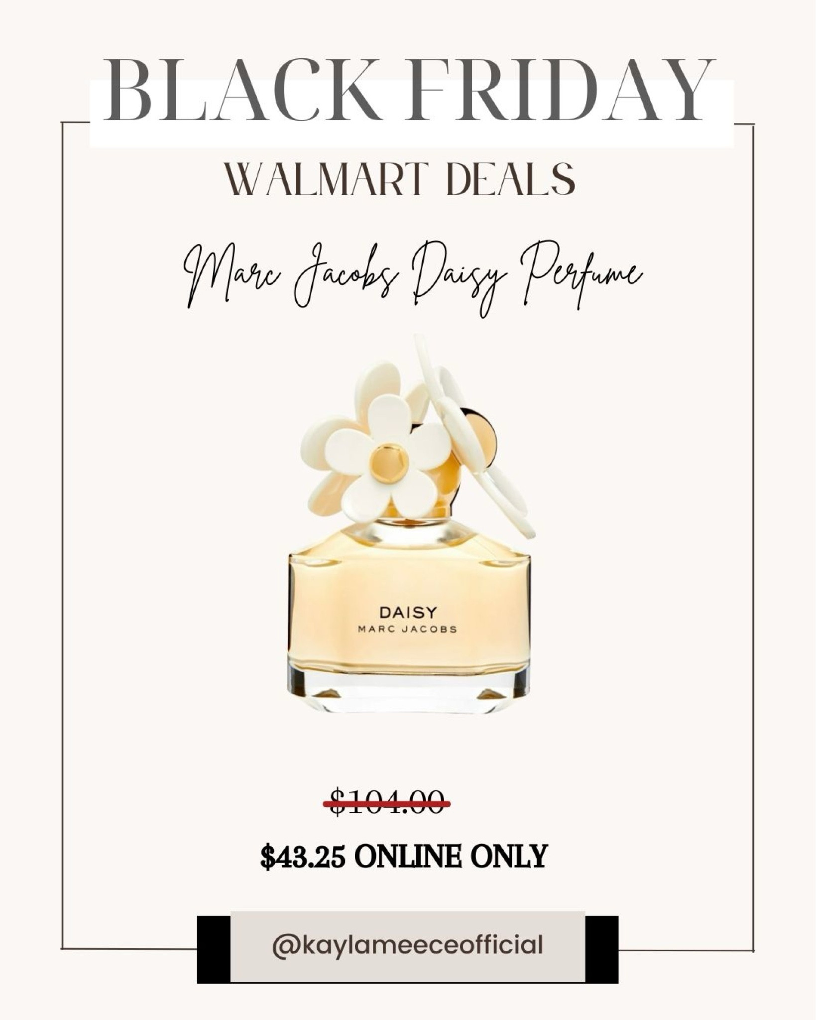 Marc Jacobs Women’s Perfume 

#giftguide #giftguideforher #walmart #walmartdeals #bestblackfridaydeals #holidayshopping #giftideas #fungiftideas #womensperfume #marcjacobsoerfume #marcjacobsdaisy #perfumesale #giftsforher #giftsformom #giftsforsister #giftsforfriend #whiteelephantgifts #walmartsale

#LTKGiftGuide #LTKCyberWeek #LTKSaleAlert
