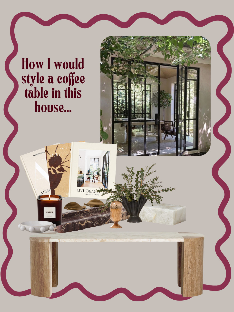 Modern coffee table styling! 

#LTKCoffeeTable #LTKDecor 

 #LTKHome