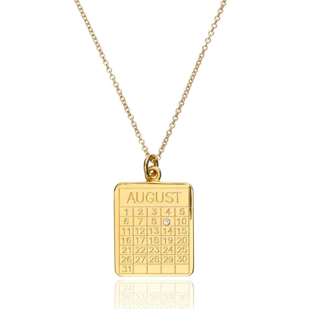 Gold Special Date Calendar Necklace | Lily & Roo