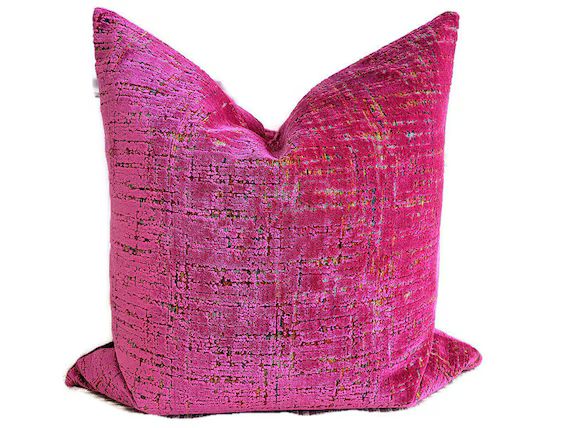 Fuchsia Pink Pillow Cover | Etsy | Etsy (US)