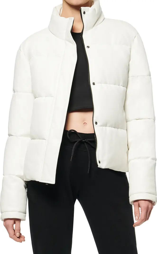 Faux Leather Puffer Jacket | Nordstrom Rack