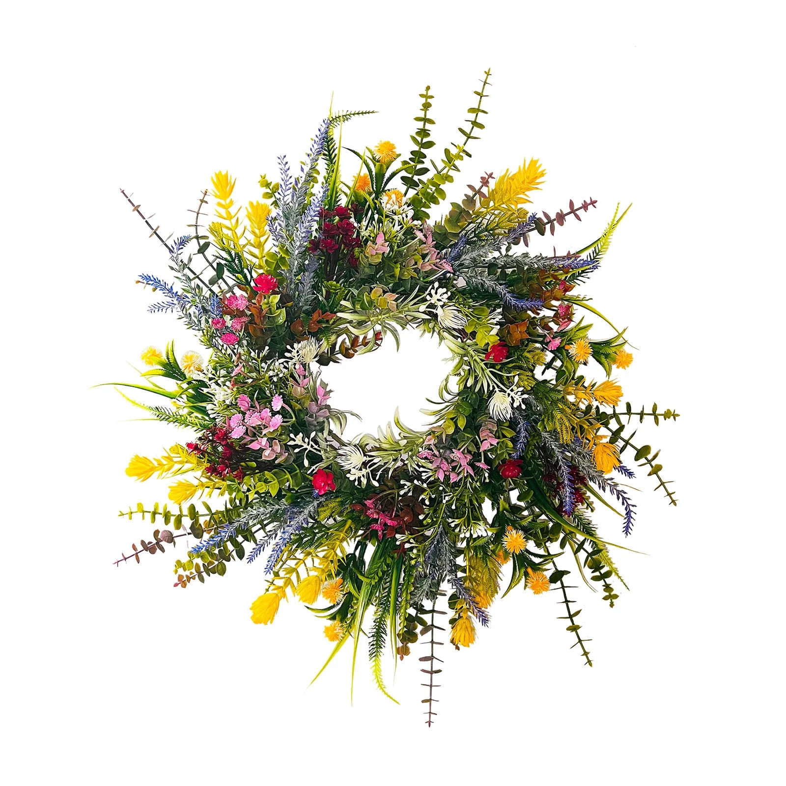 Spring and Summer Wreaths for Front Door, Weather Resistant Green Year-Round Wreath, Rural Indoor... | Walmart (US)