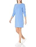 Amazon Essentials Women's Crewneck Long-Sleeve French Terry Fleece Above-The-Knee Dress | Amazon (US)