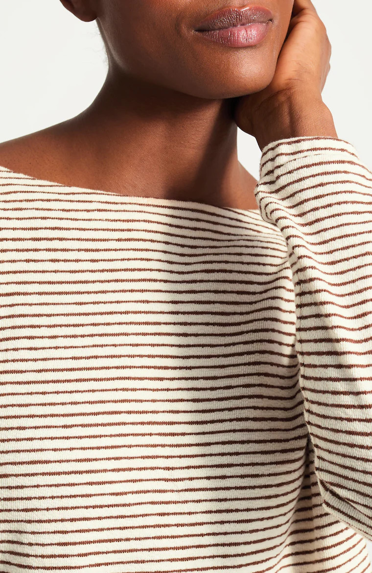 Fit Striped Boat-Neck Pullover | J. Jill