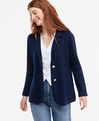 Plus Size 100% Cashmere Blazer | Macy's