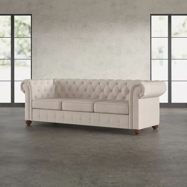 Quitaque 88" Rolled Arm Chesterfield Sofa | Wayfair Professional
