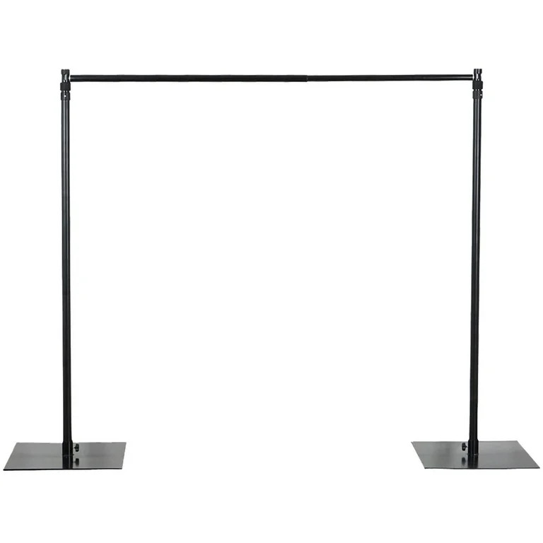 Efavormart 10ft x 10ft Heavy Duty Pipe and Drape Kit Backdrop Support with Metal Steel Base for W... | Walmart (US)