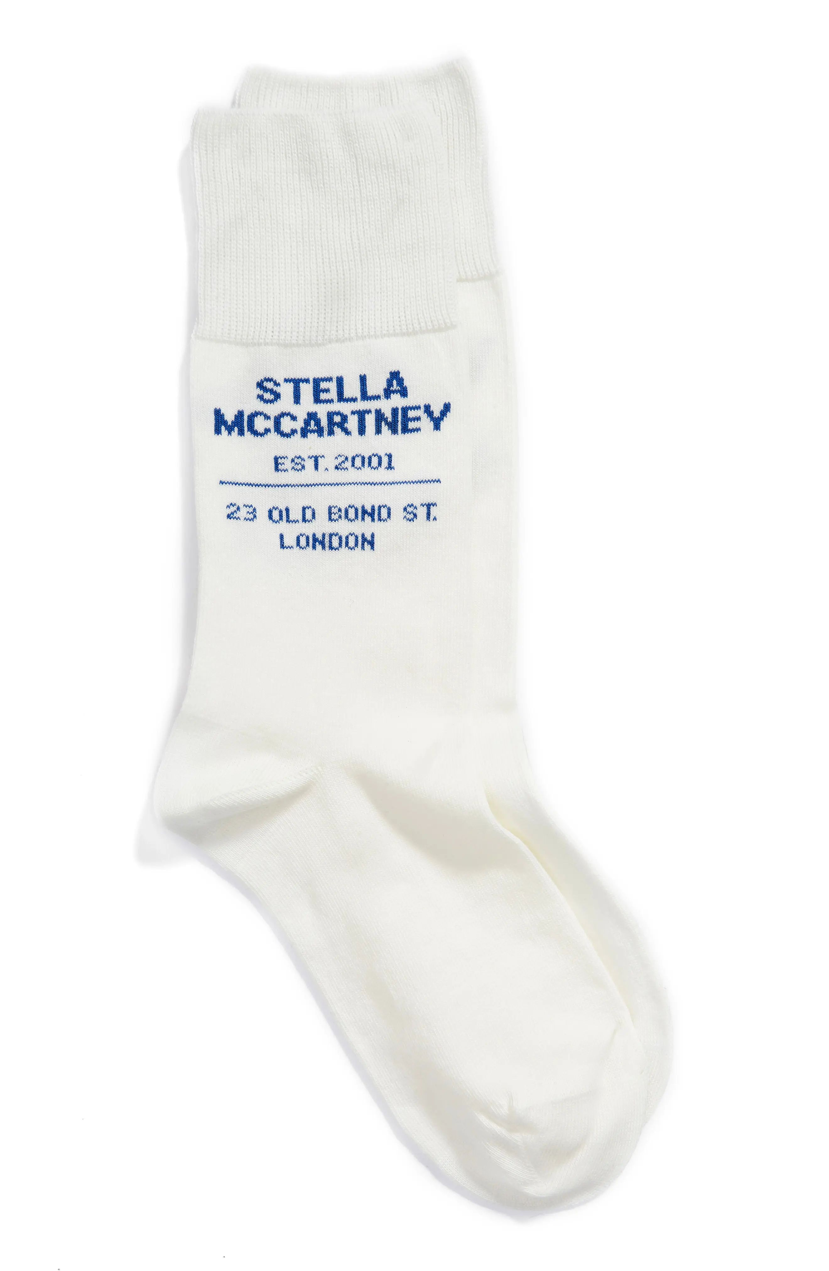 Women's Stella Mccartney 23 Obs Logo Socks, Size Small - White | Nordstrom