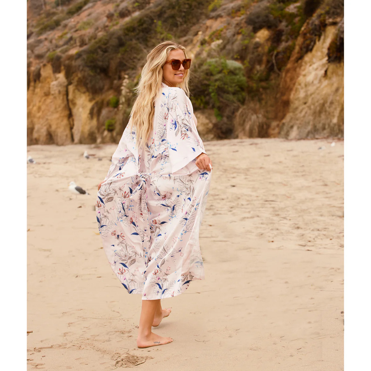 Isla Belted Cover-Up Kimono | Virginia Wolf
