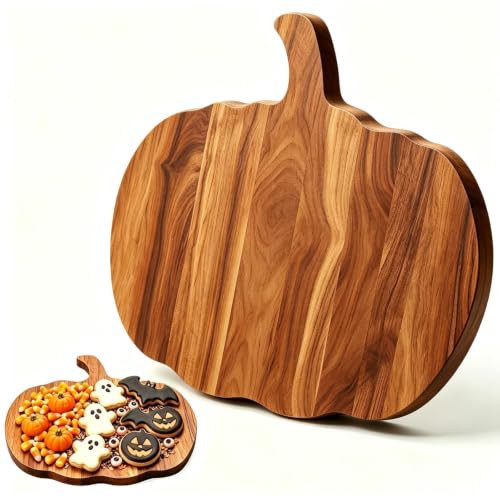 Halloween Pumpkin Cutting Board for Kitchen Charcuterie Plate Fall Decor | Amazon (US)