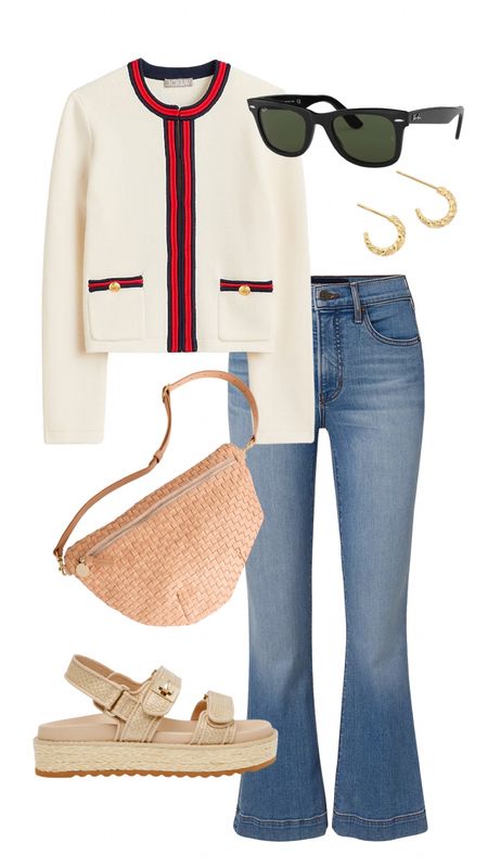 1 cardigan, 3 ways! This is my casual Friday for work, or weekend style! This bag crossbody across the chest is so cute and holds the essentials! I love these two strap sandals and they look like ones 3 times their price!

#LTKSeasonal #LTKworkwear #LTKfindsunder100