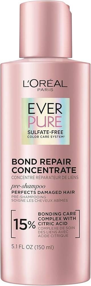 L'Oreal Paris Sulfate Free Bond Repair Pre Shampoo Treatment, Hair Repair for Colored, Bleached o... | Amazon (US)