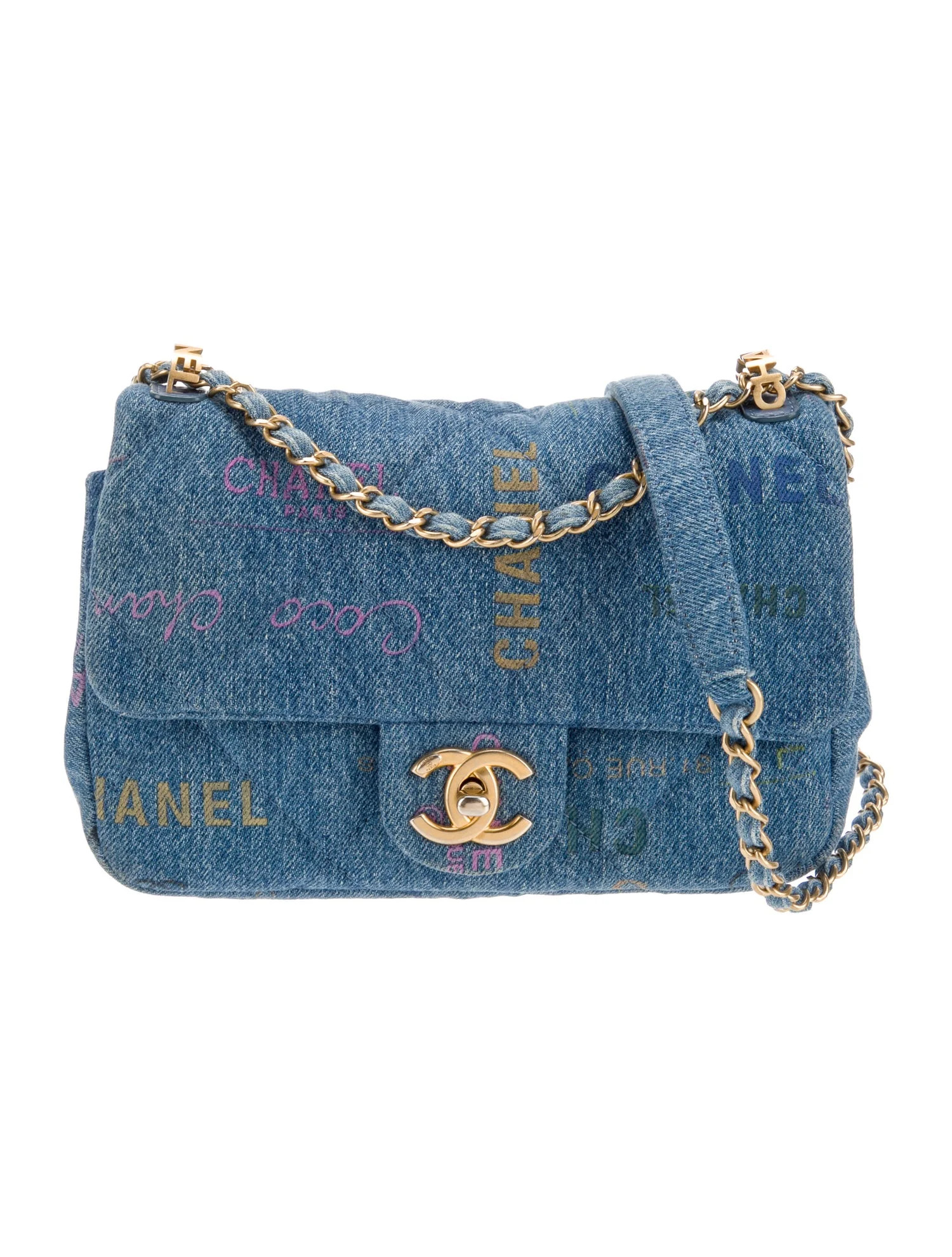 Chanel Small Denim Mood Flap Bag - Blue Crossbody Bags, Handbags - CHA1330332 | The RealReal | The RealReal
