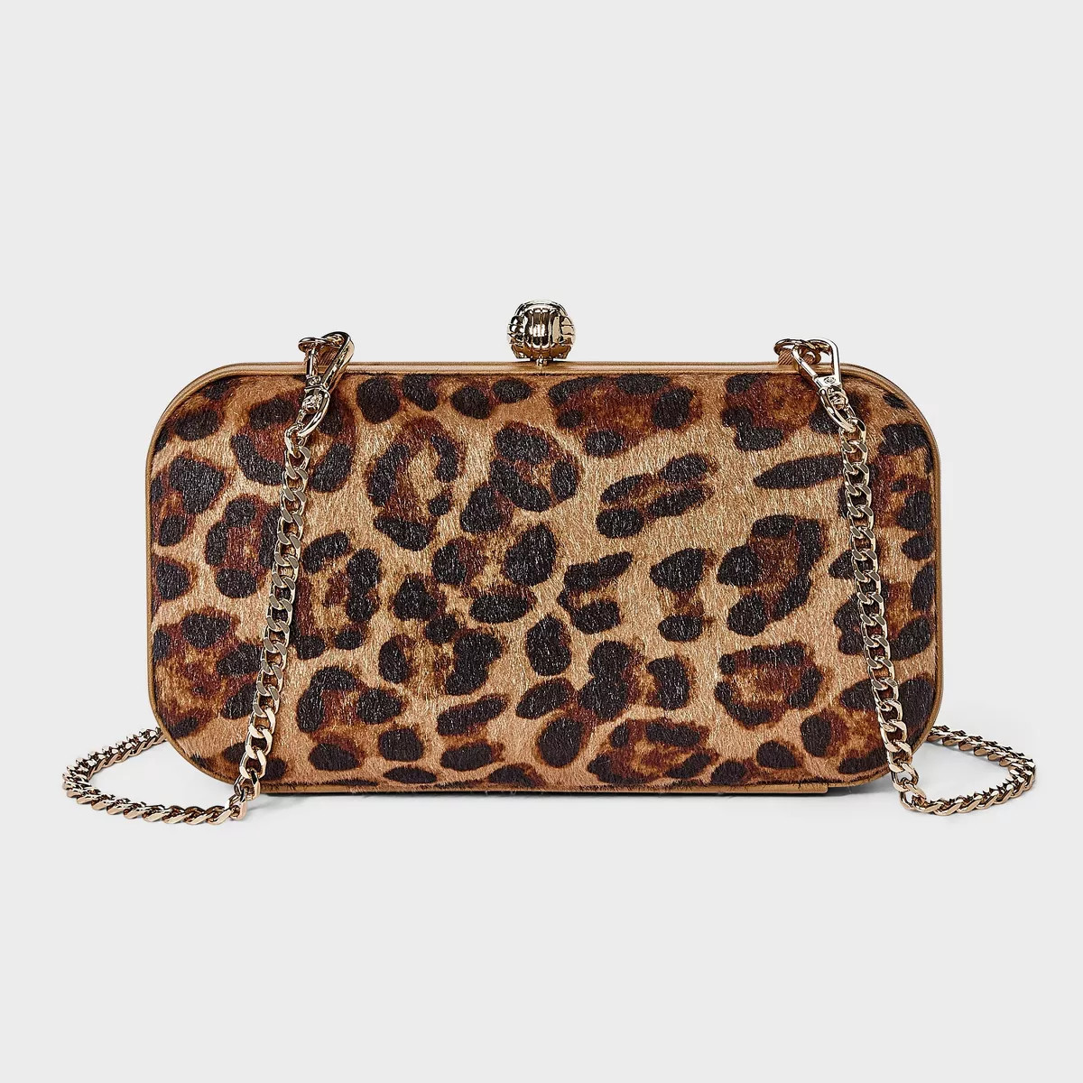 Minaudiere Clutch Crossbody Bag - A New Day™ Leopard | Target