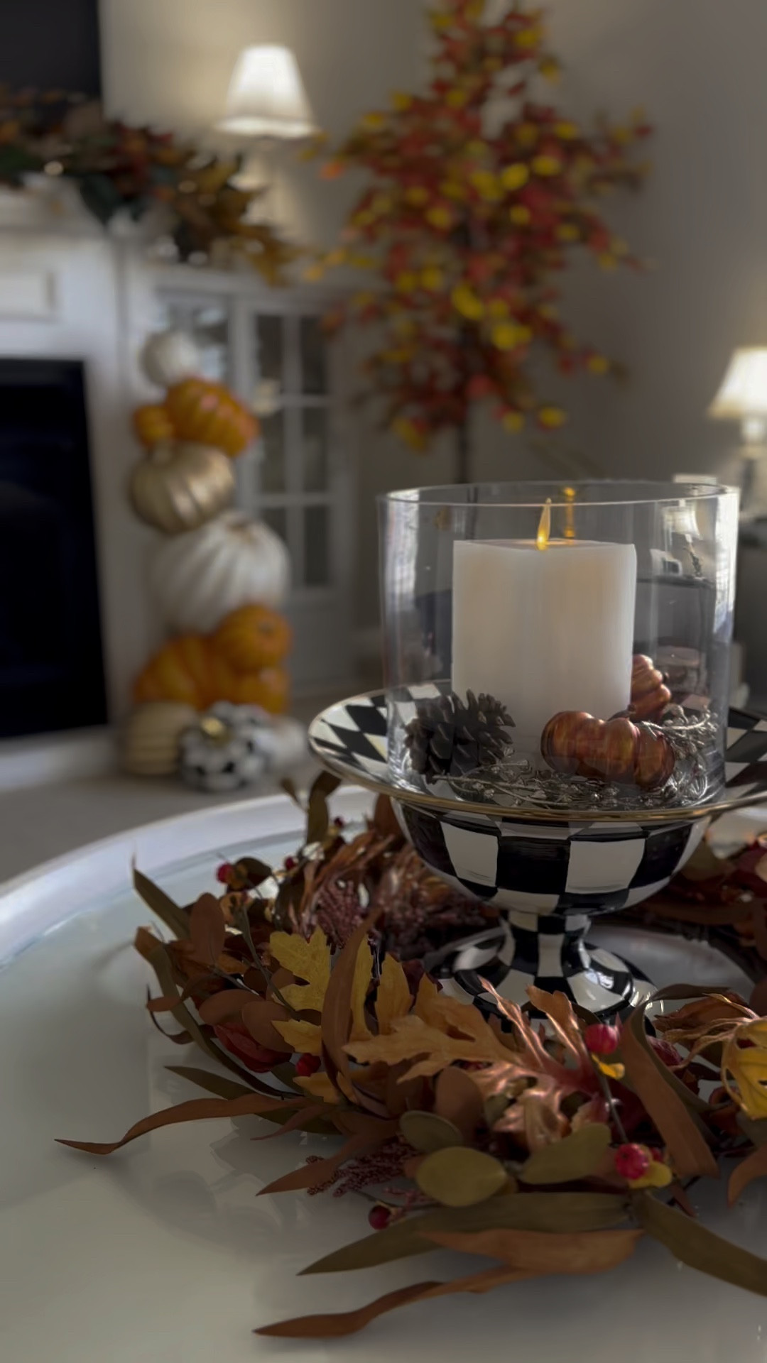 Autumn coffee table
Autumn decor
Living room Fall decor 

#LTKHome #LTKVideo