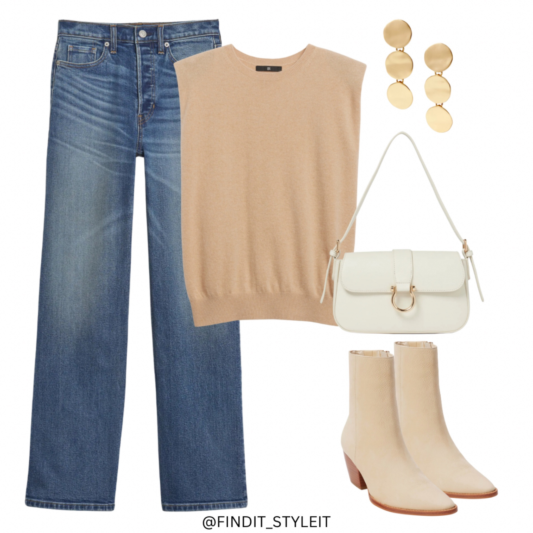 Sweater vest fall outfit 

#falloutfit #ankleboots #jeans #vest #boots

#LTKautumn #LTKcanada #LTKstyletip