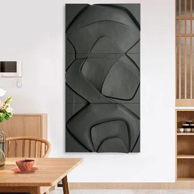 Handmade three-dimensional relief wall decoration | Wayfair North America