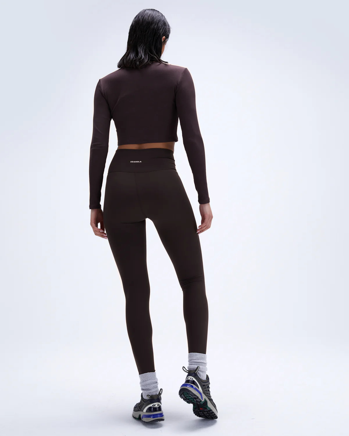 Ultimate Wrap Over Leggings - Coffee Bean | Adanola UK