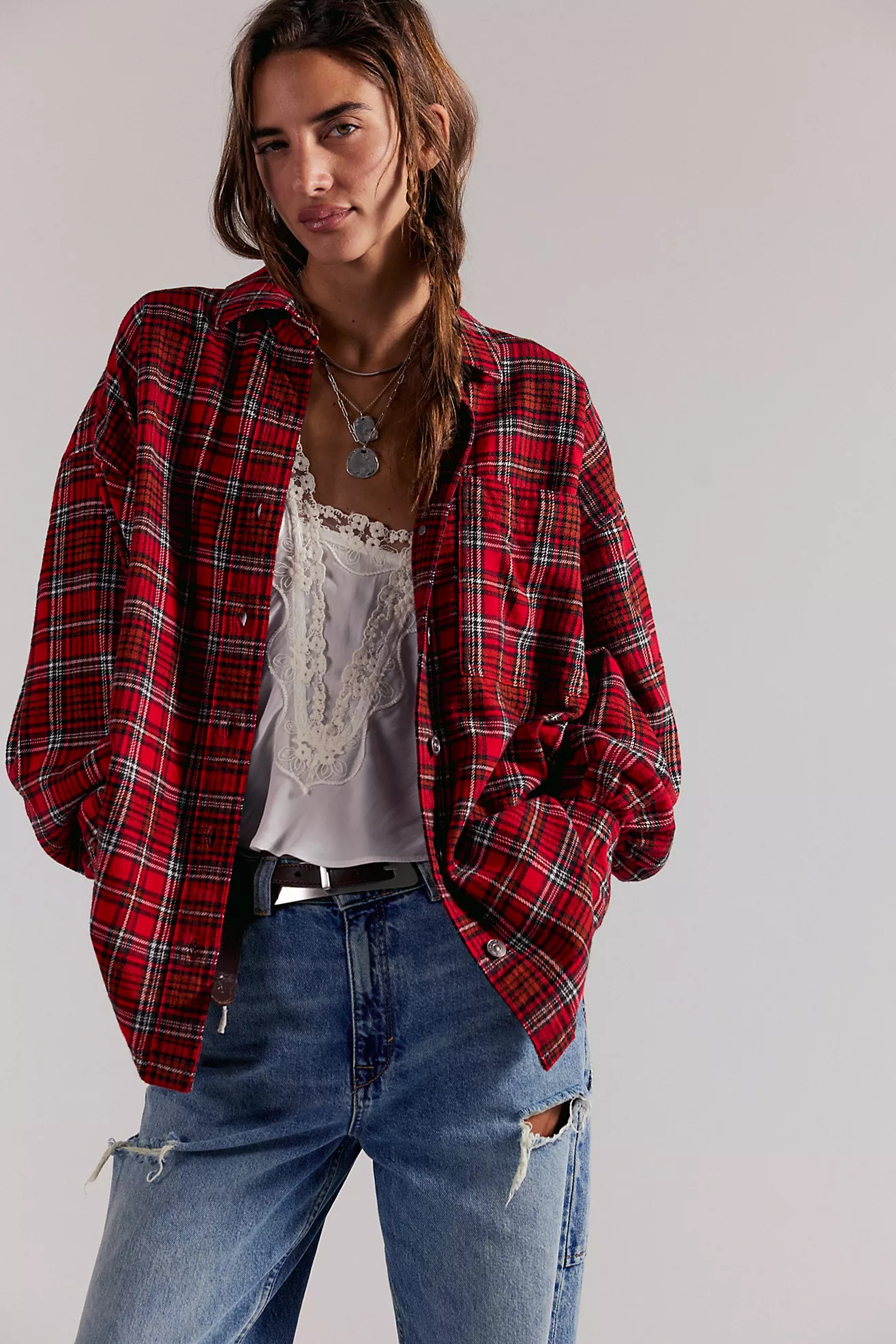 We The Free Ashley Plaid Shirt | Free People (Global - UK&FR Excluded)