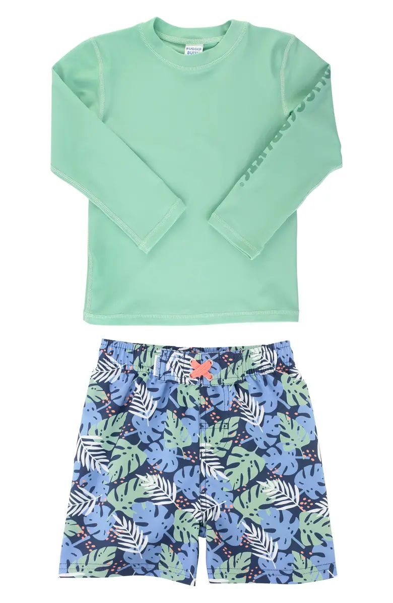 Logo Two-Piece Rashguard Swimsuit | Nordstrom