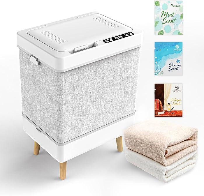 35L Foldable Towel Warmer Bucket, Fits 3 Large Towels or 2 Robes, Fast Heating, One-Piece Space-S... | Amazon (US)