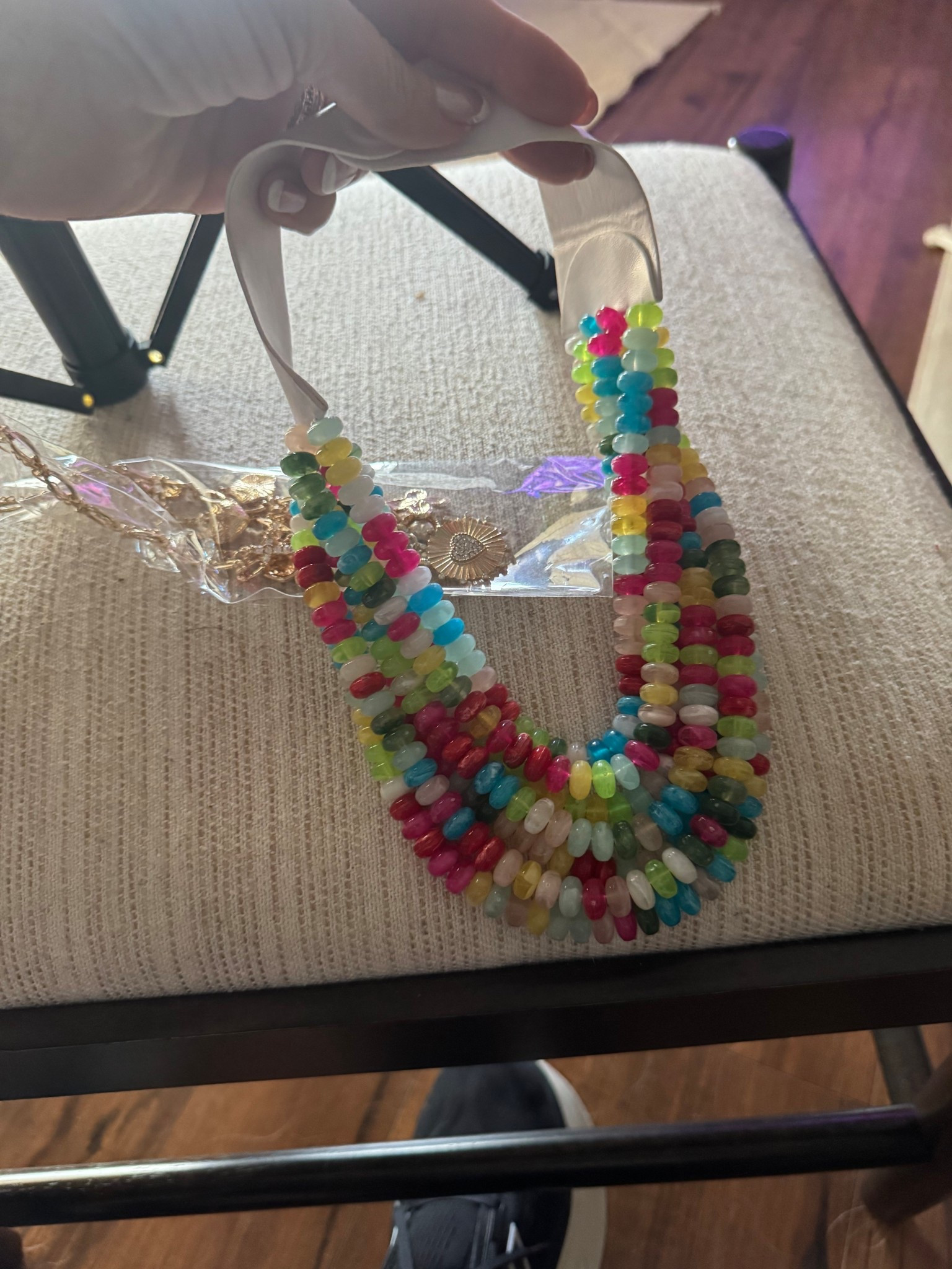 Magnetic necklace 
Charm layer necklace 