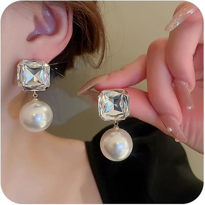 Pearl Dangle Earrings Vingate Boho Drop Earrings Gift for Women | Amazon (US)