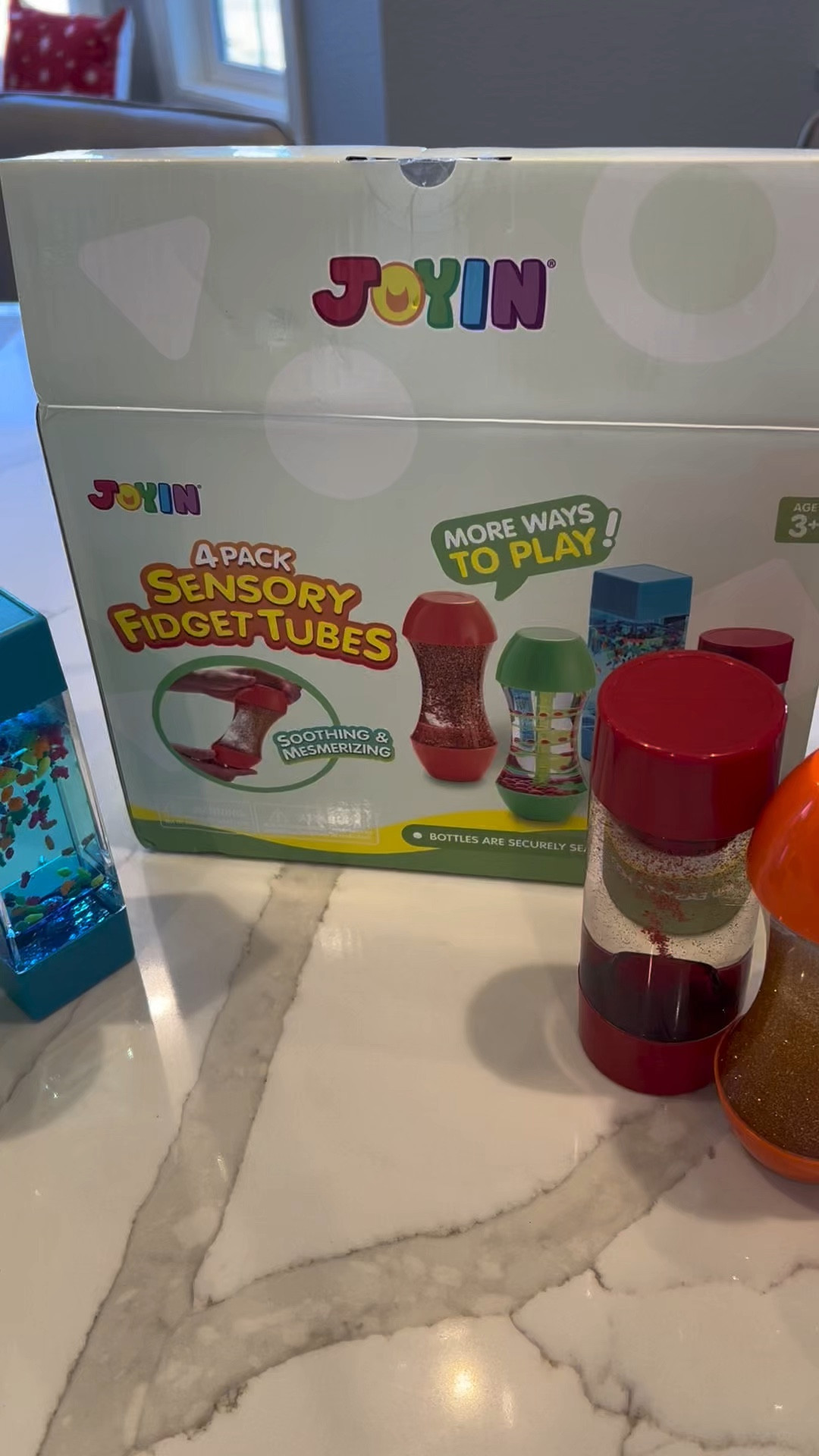 These calming fidget tubes are great sensory toys for stress relief and a quiet corner toy. They would make a great toddler gift for the holidays!
Toddler toys. Kids toys. Gift guide. Kids gift. Toddler gift. Sensory toys. 

#LTKWatchNow #LTKGiftGuide #LTKKids