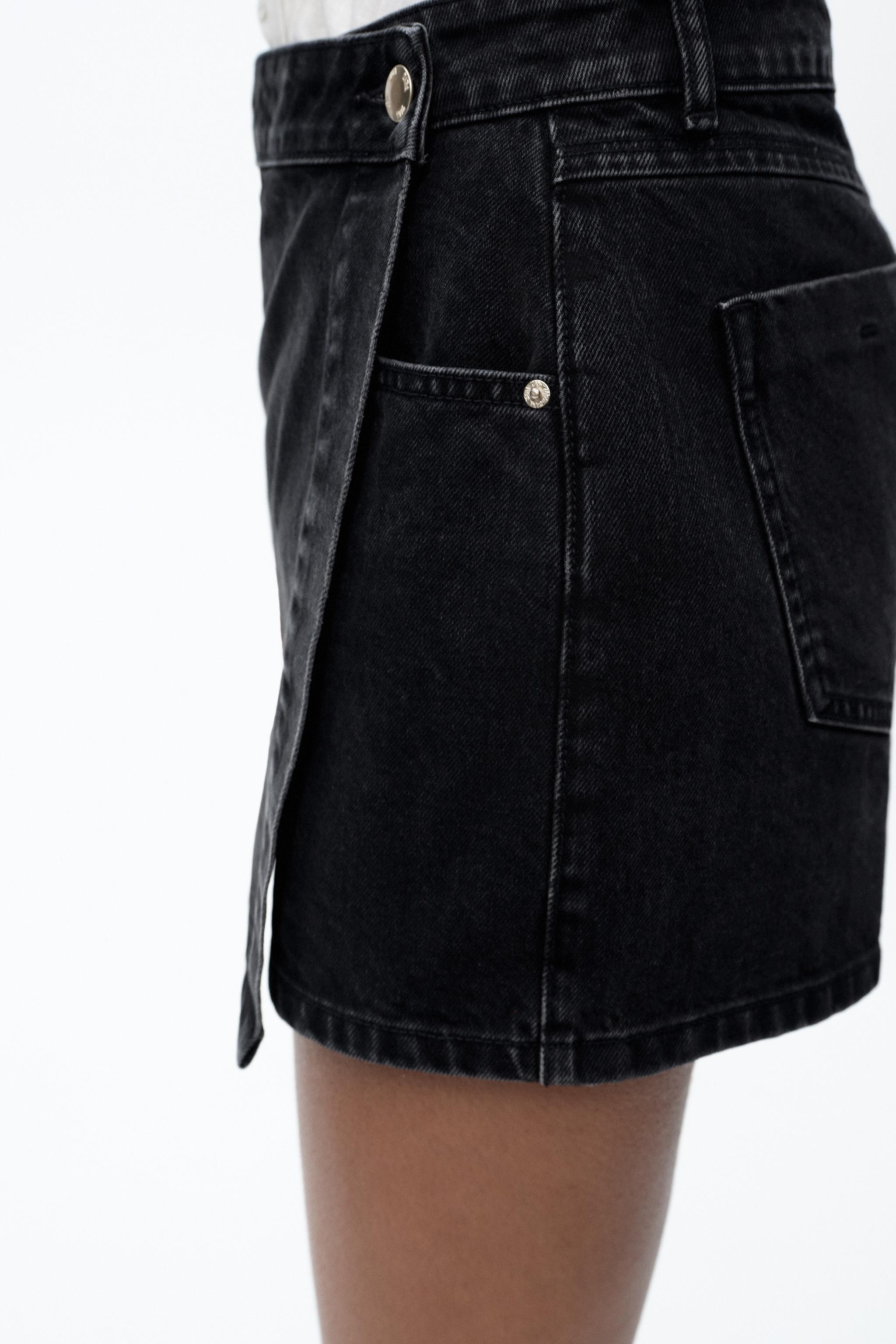 Z1975 WRAP DENIM SKORT | Zara US