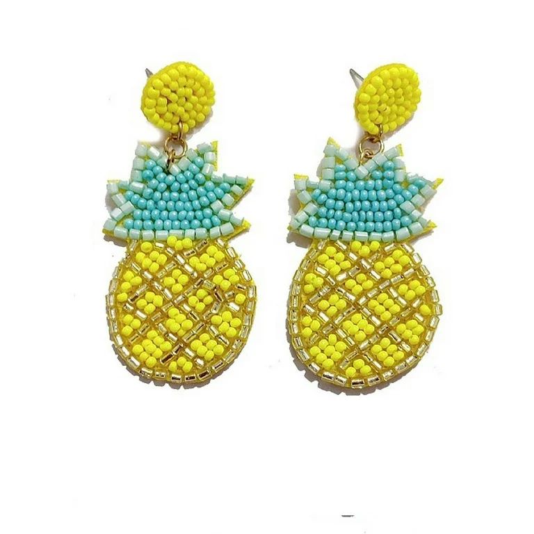 Time and Tru Women's Pineapple Earring | Walmart (US)