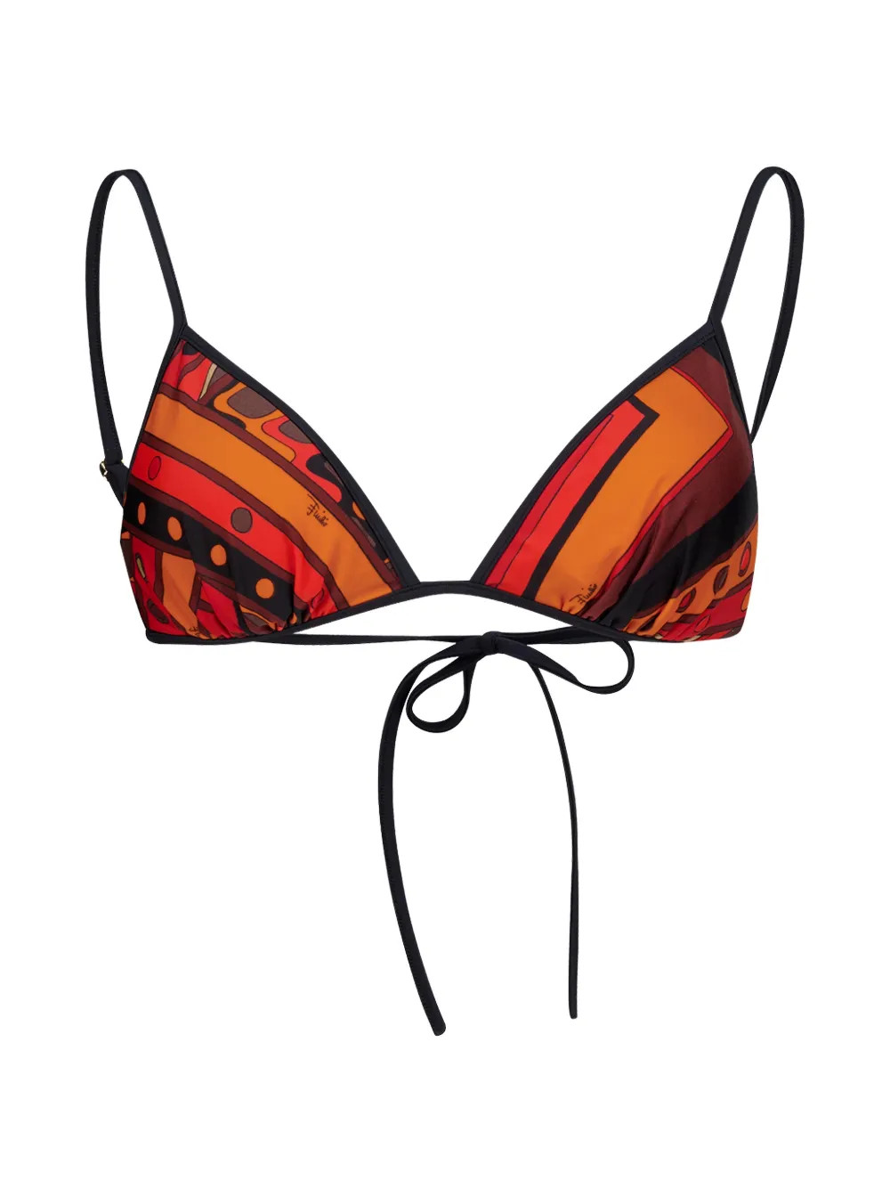 PUCCI Vivara-print Reversible Bikini Top | Orange | FARFETCH | Farfetch Global