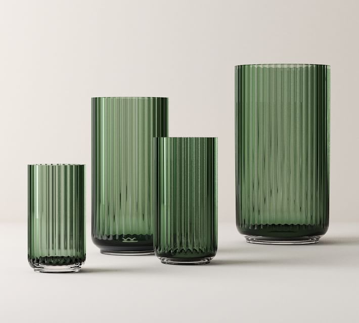 Lyngby Green Glass Vases | Pottery Barn (US)