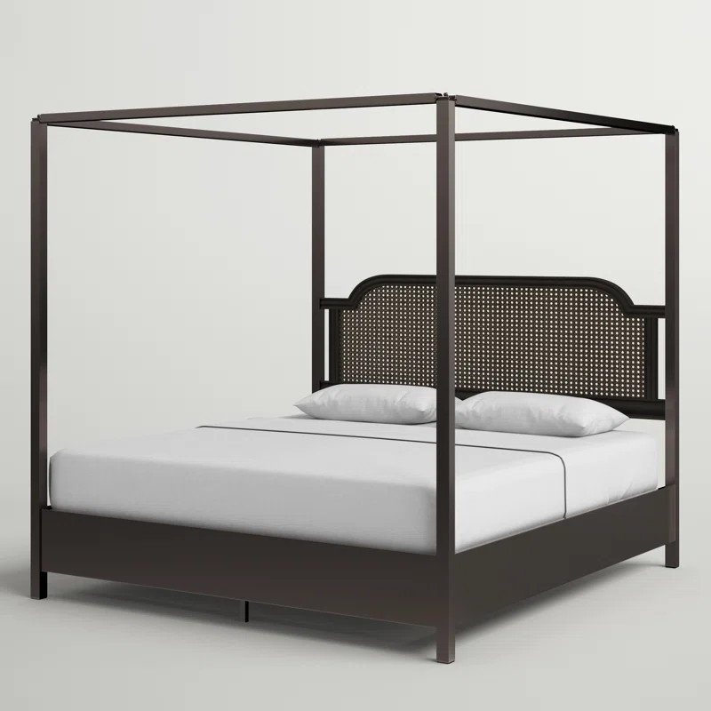 Solid Wood Low Profile Canopy Bed | Wayfair Professional